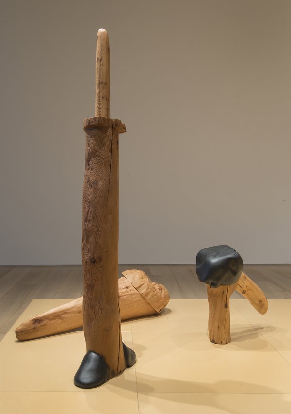 Robin Arseneault, “Dancing Men (Troupe),” 2022, detail of installation at Esker Foundation, Calgary (photo by John Dean) Robin Arseneault, “Dancing Men (Troupe),” 2022, detail of installation at Esker Foundation, Calgary (photo by John Dean)